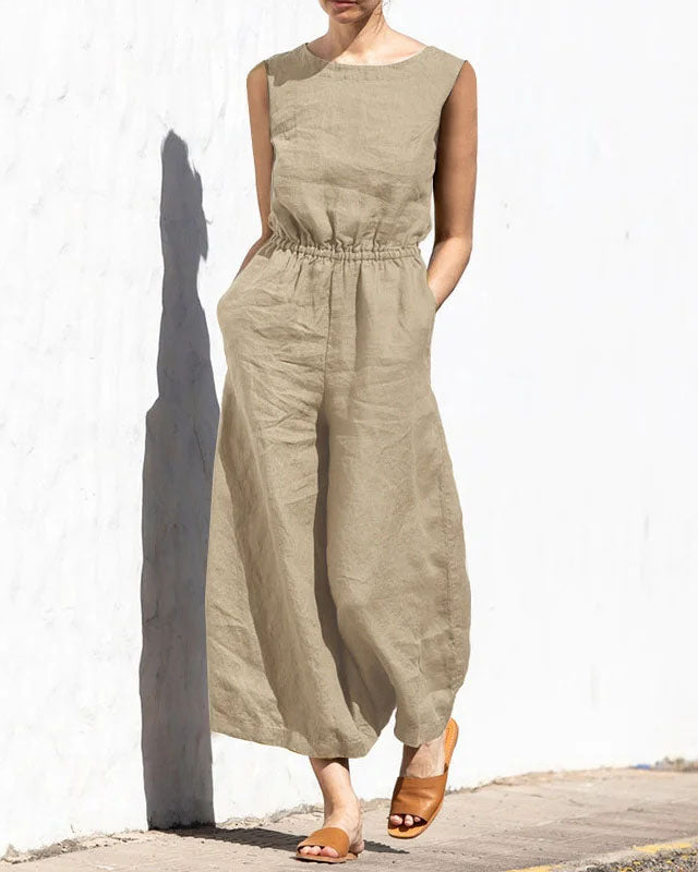 Wide Leg Long Jumpsuit