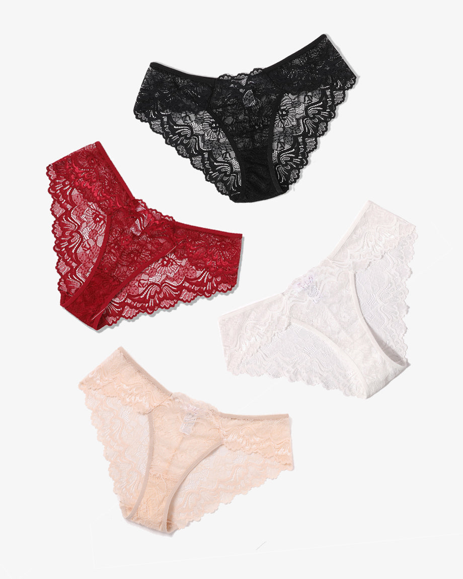 Lace Hipster Panties Breathable Panty