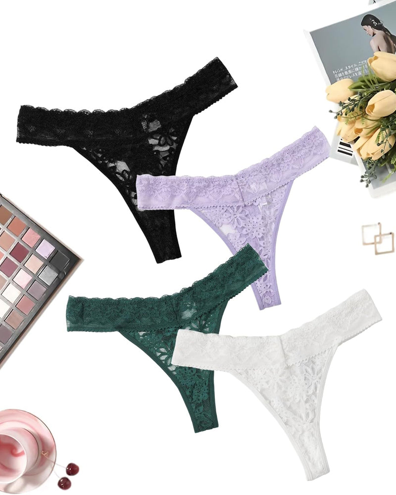 Lace Low Waist Brazilian Panties