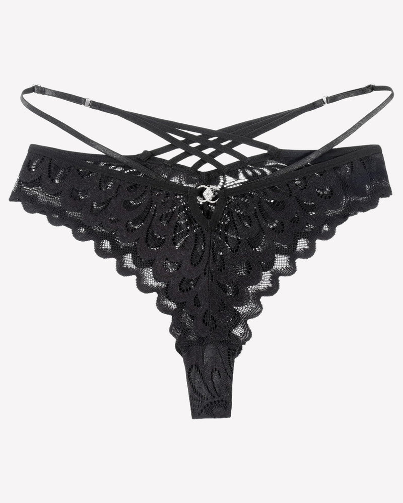 Lace Panties Criss Cross Back Underpants