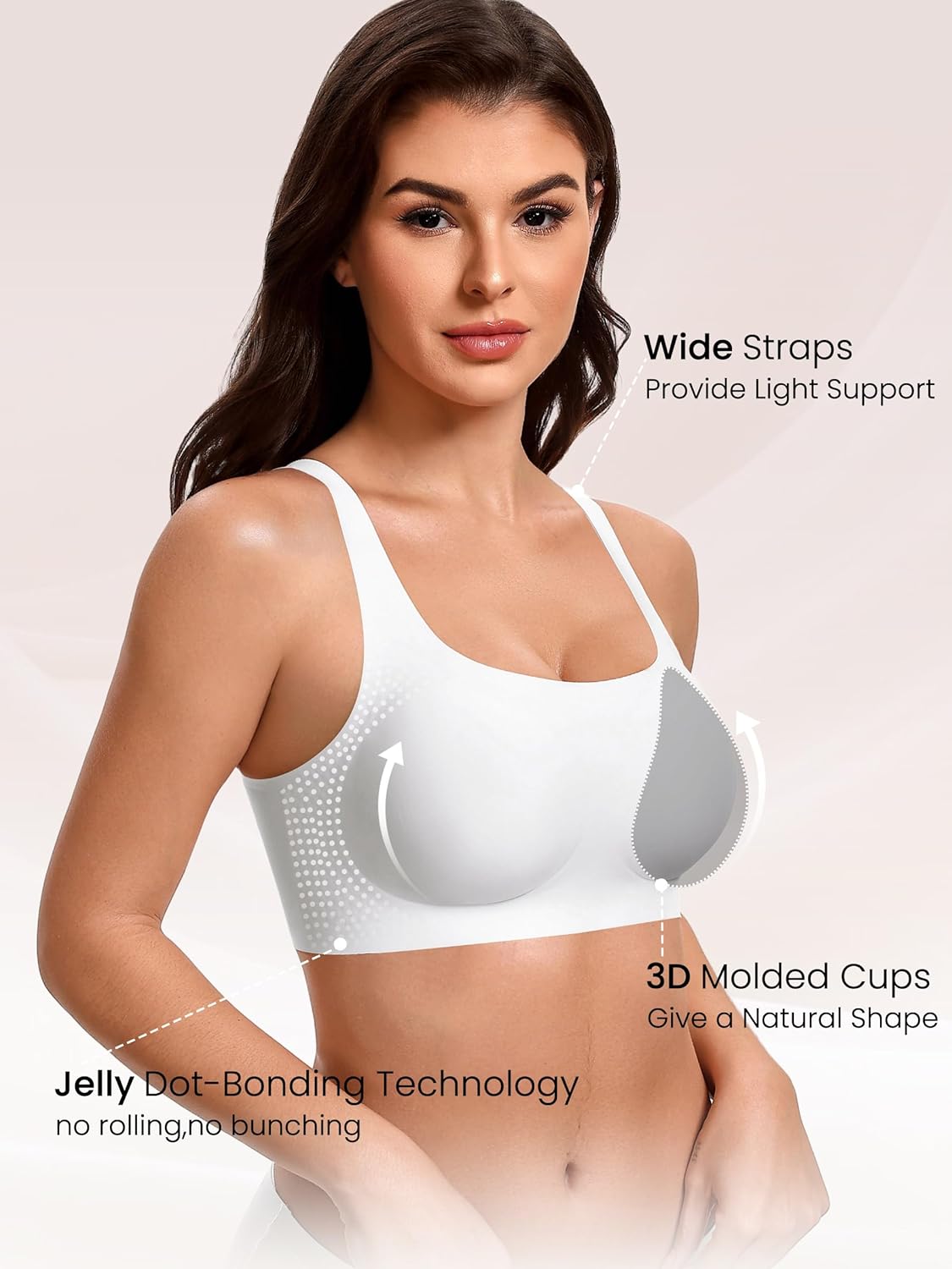 Wireless Bra No Underwire Jelly Bras