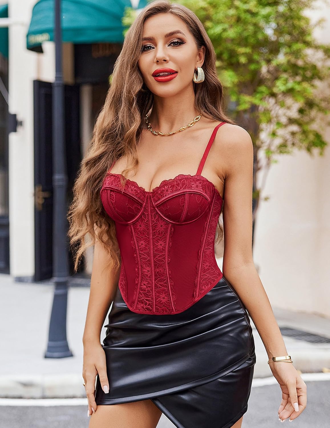 Corset Tops Lace Bustier Bralette