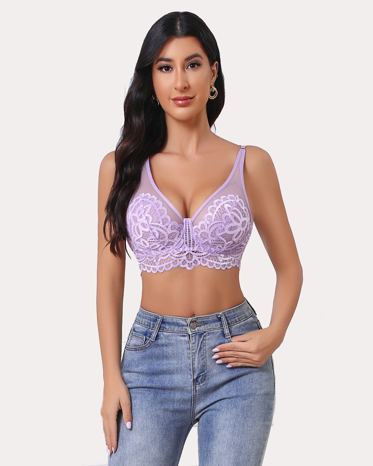 Underwire Bra Lace Full Coverage Bralette