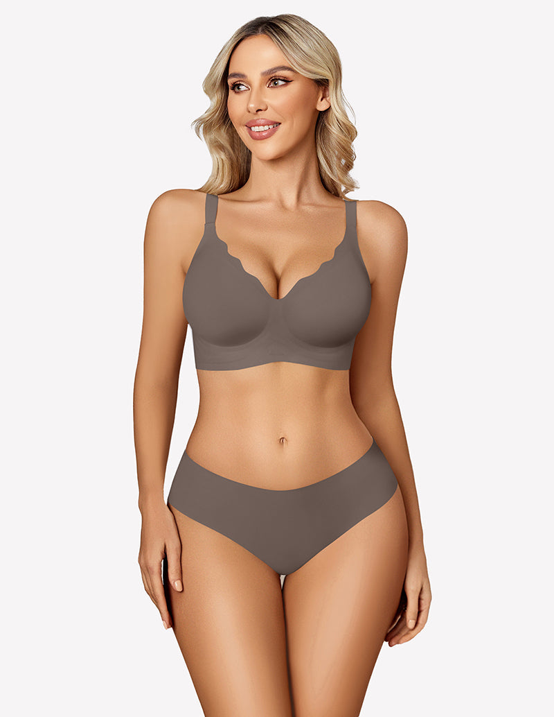 Seamless Bralettes Wireless Push Up Bra