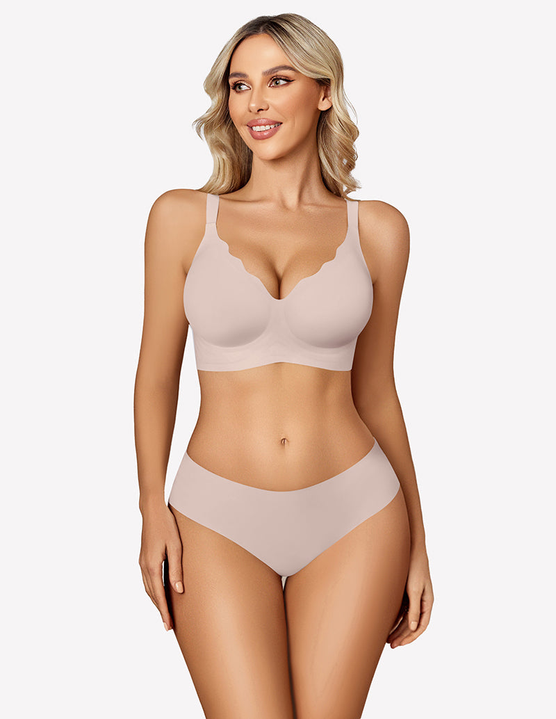 Seamless Bralettes Wireless Push Up Bra