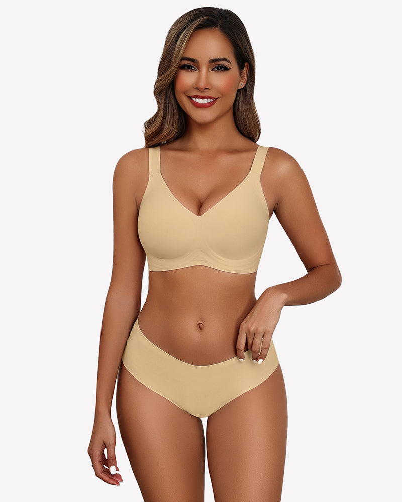 Seamless Push Up  Wireless Bra