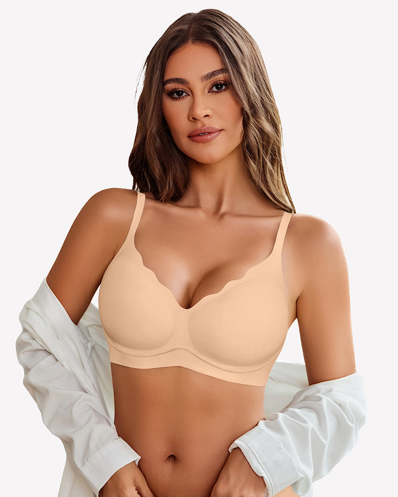 Seamless Push Up Wireless Full Bra