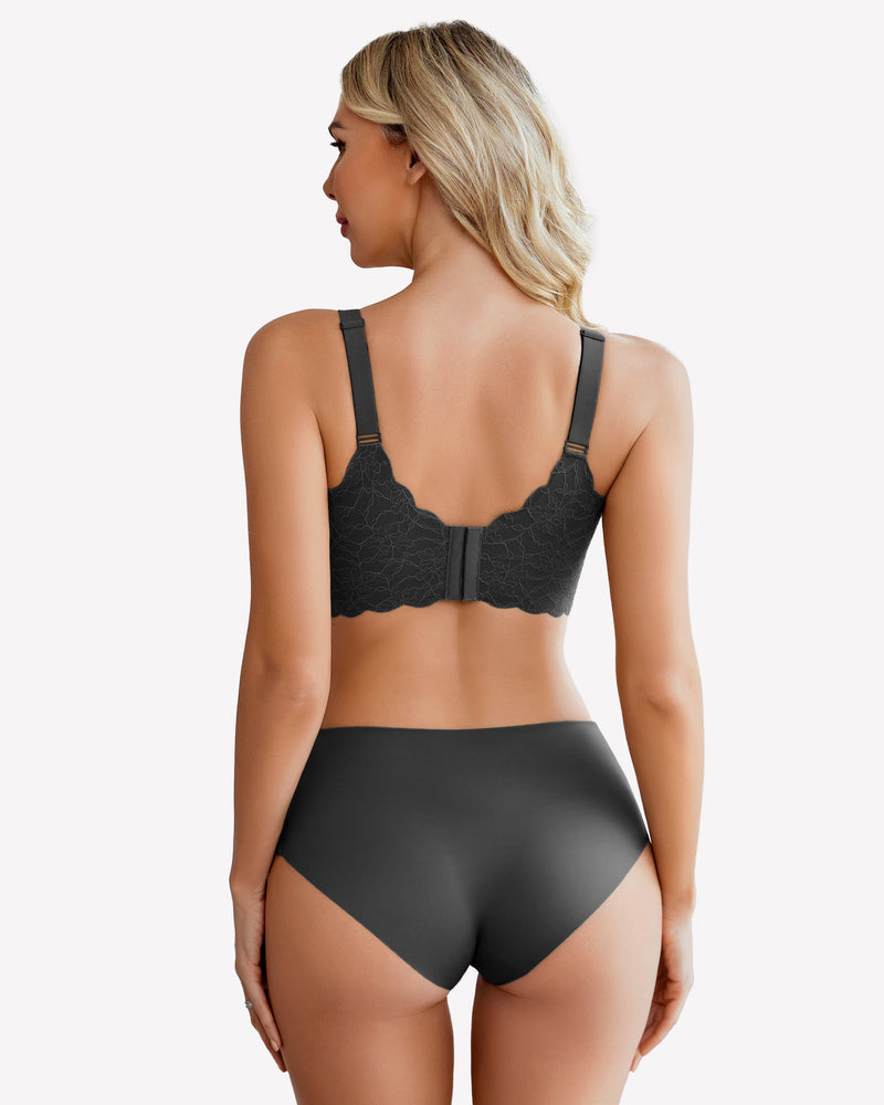 Wireless Full Coverage Lace Bra