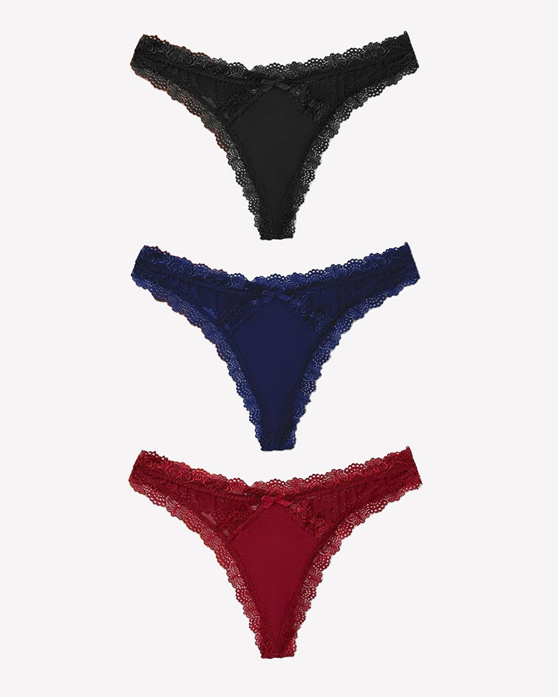 Low Rise Thong with Criss Cross Back