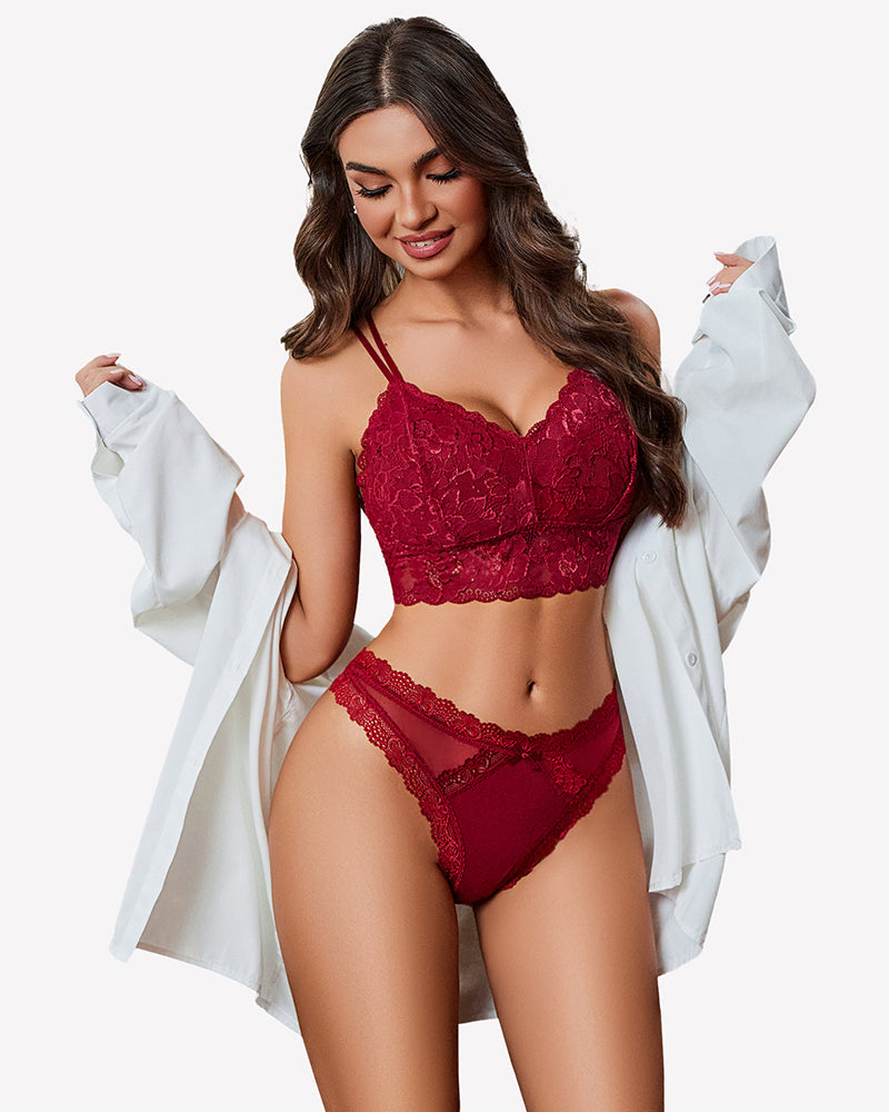 Low Rise Thong with Criss Cross Back