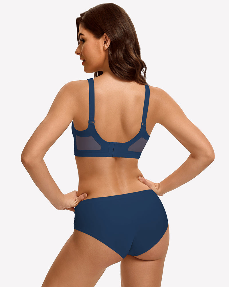 Seamless Push Up Full Coverage Bra Mesh Comfy Bralette