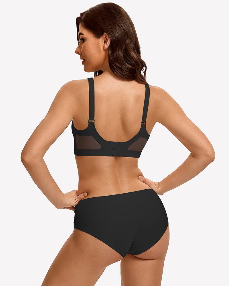 Seamless Push Up Full Coverage Bra Mesh Comfy Bralette