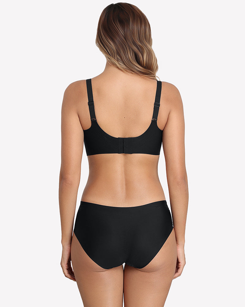 V Neck Wireless Bra Lifting Sexy Mesh Bra