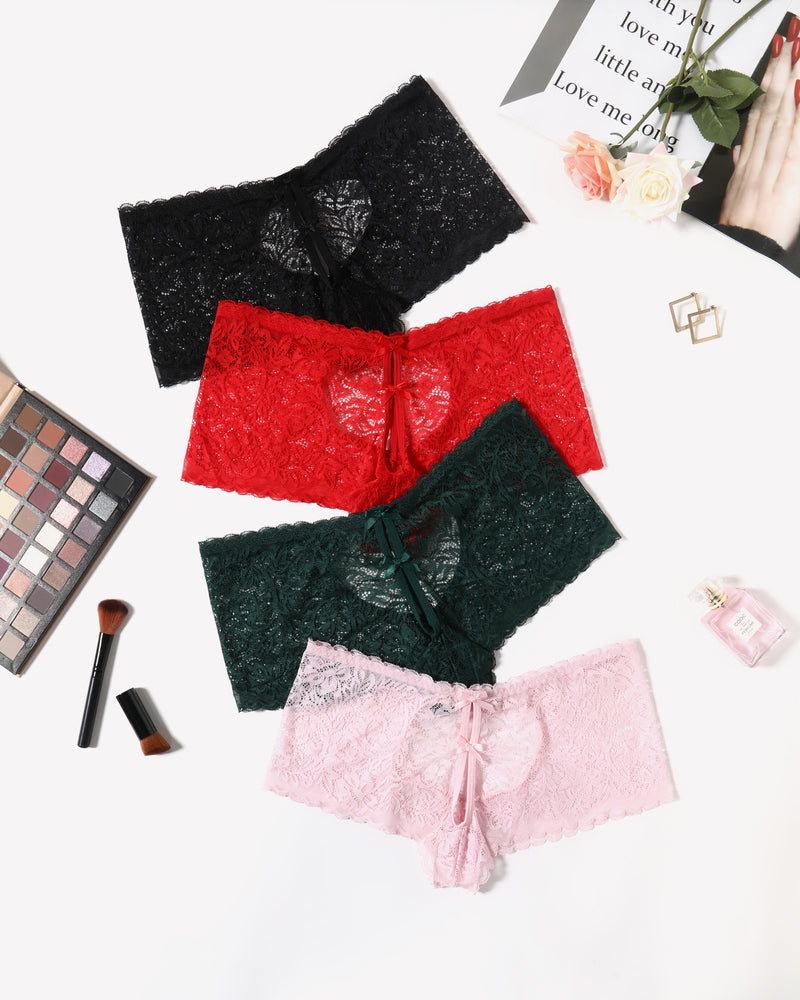 Lace BoyShorts High Waist Panties
