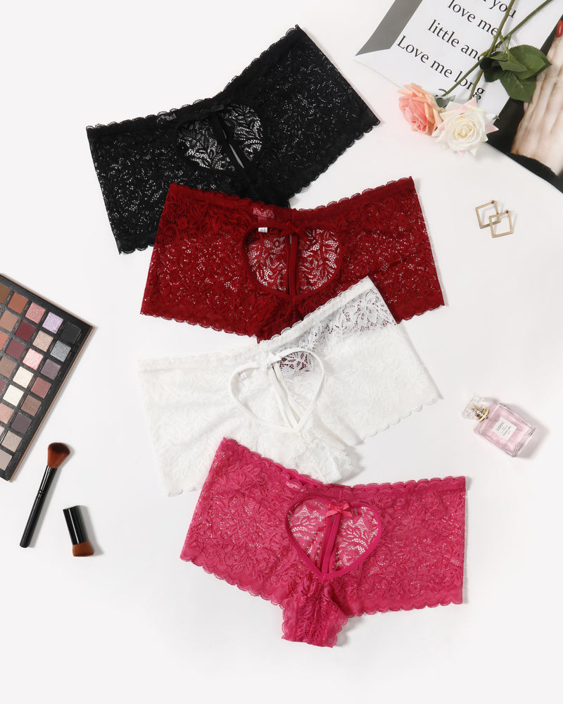 Lace BoyShorts High Waist Panties