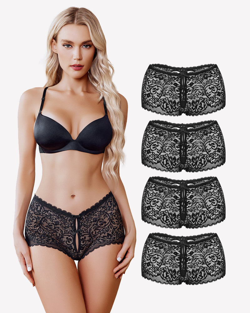 Lace BoyShorts High Waist Panties