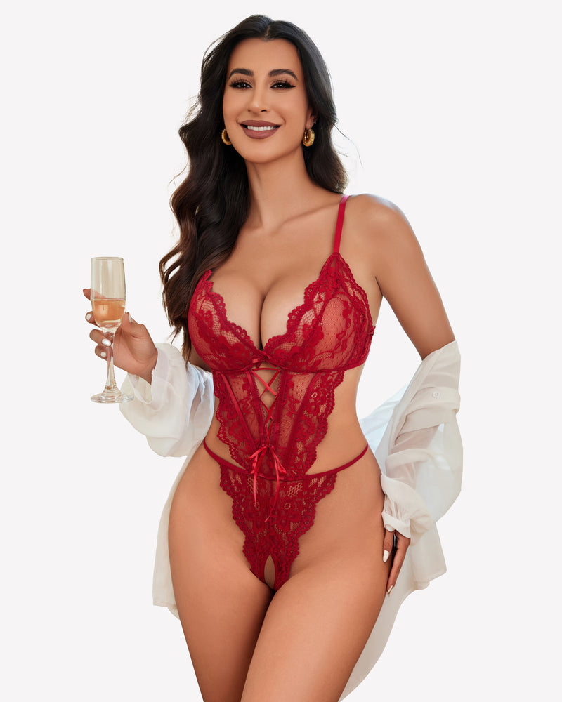 Lace Teddy One Piece Lingerie