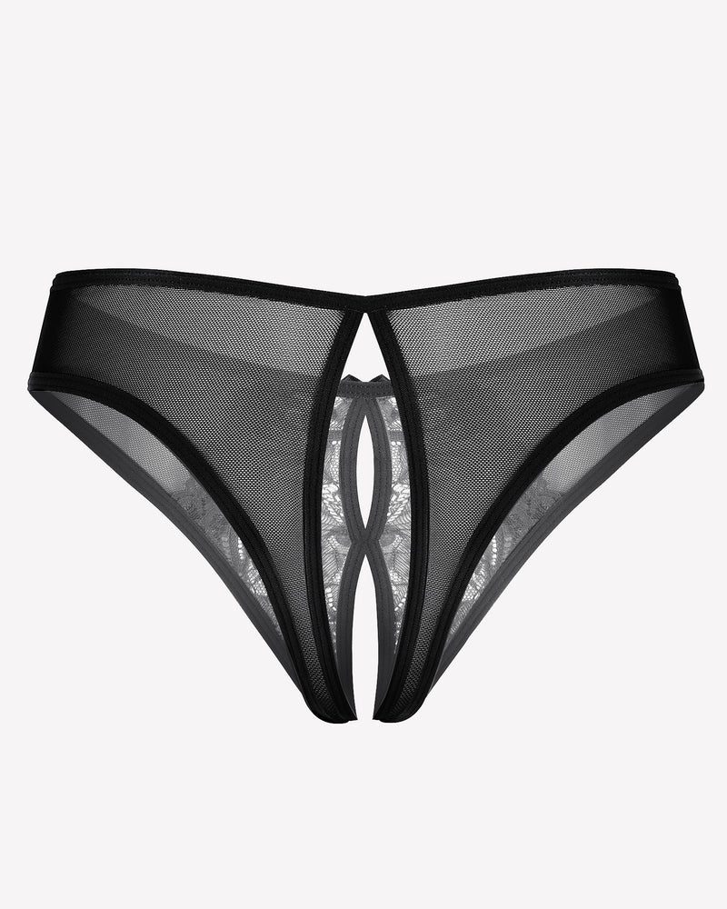 Mesh Panties Briefs with Cute Bow