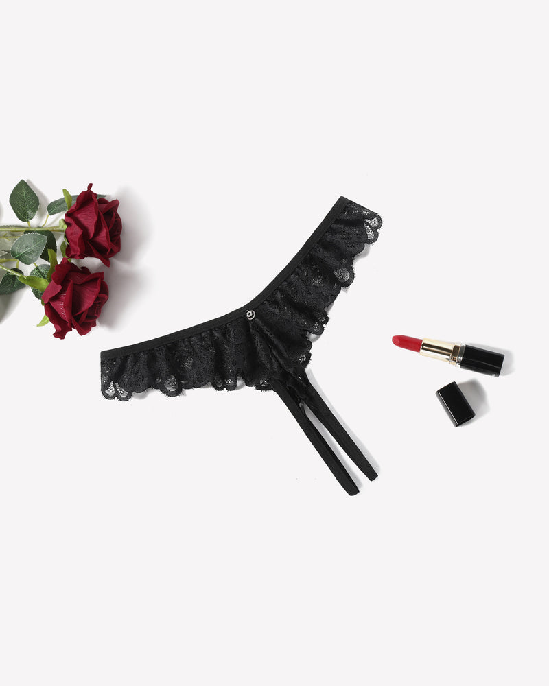 Lace Panties Criss Corss Thong Briefs