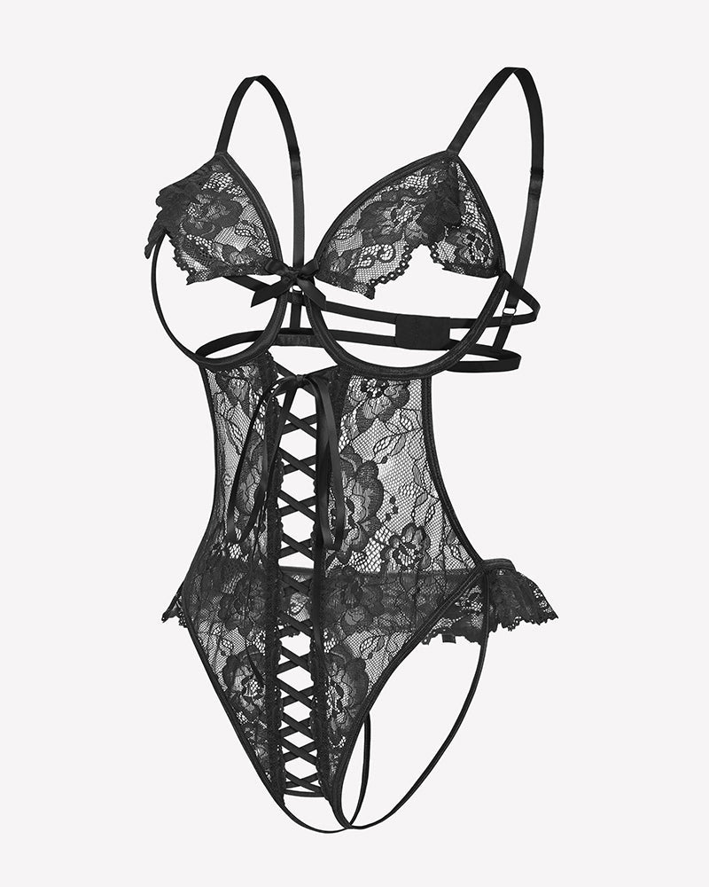 Lace Bodysuit Teddy Lingerie One Piece