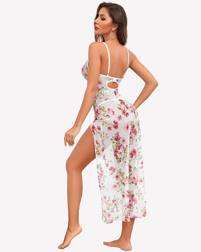 Exotic Nightgowns Sheer Maxi Nightdress