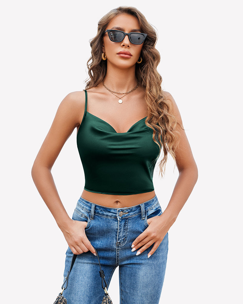 Silk Satin Camisole Y2k Tank Top
