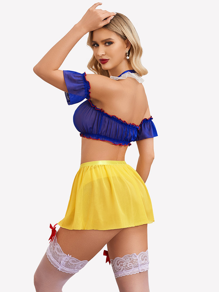 Costumes Mini Skirt Set with Garter Belt (5pack)