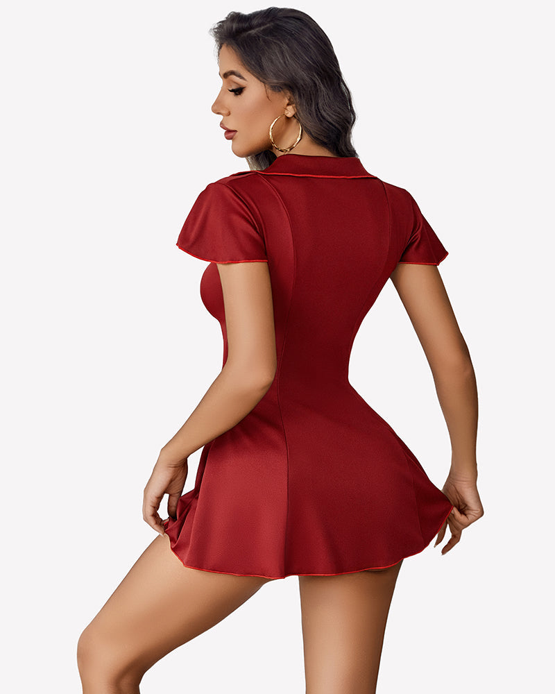 Nurse Cosplay Babydoll Maid Costume