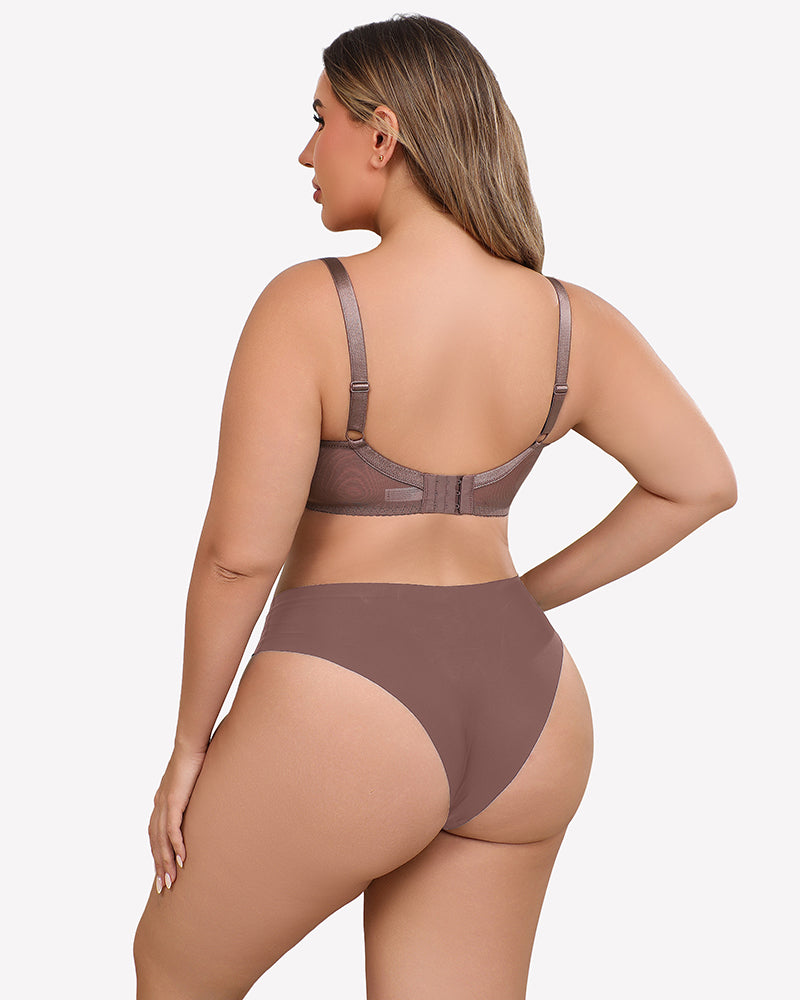 Lace Bra Full Coverage Mesh Bra