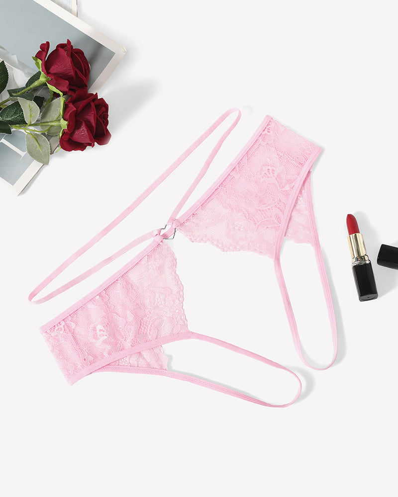 Strap Cheeky Underwear Floral Lace Panties