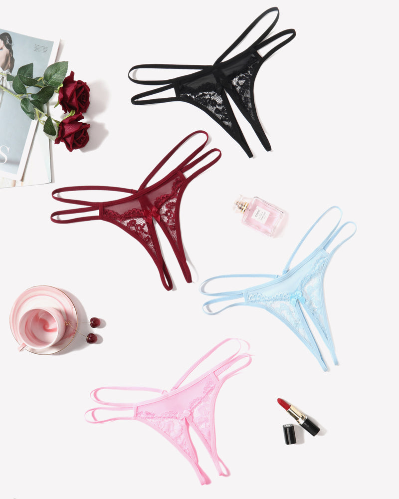 Lace Panties Floral Lace Briefs G-String