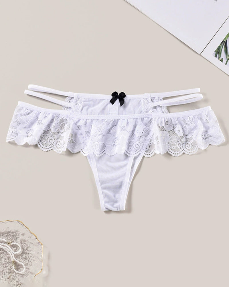 Low Waist Triangle Lace  Panties