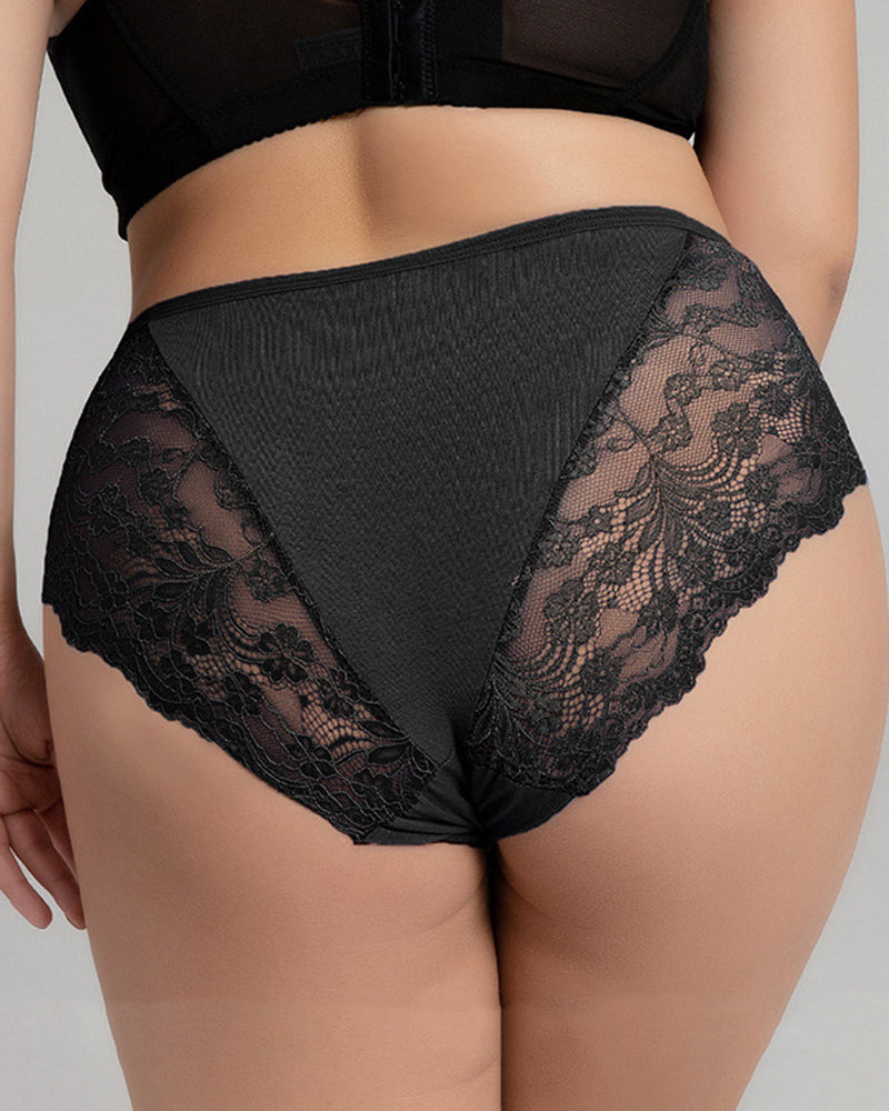 Plus Size Women's Sexy Lace Panties