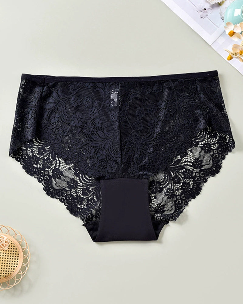 Plus Size Women's Sexy Lace Panties