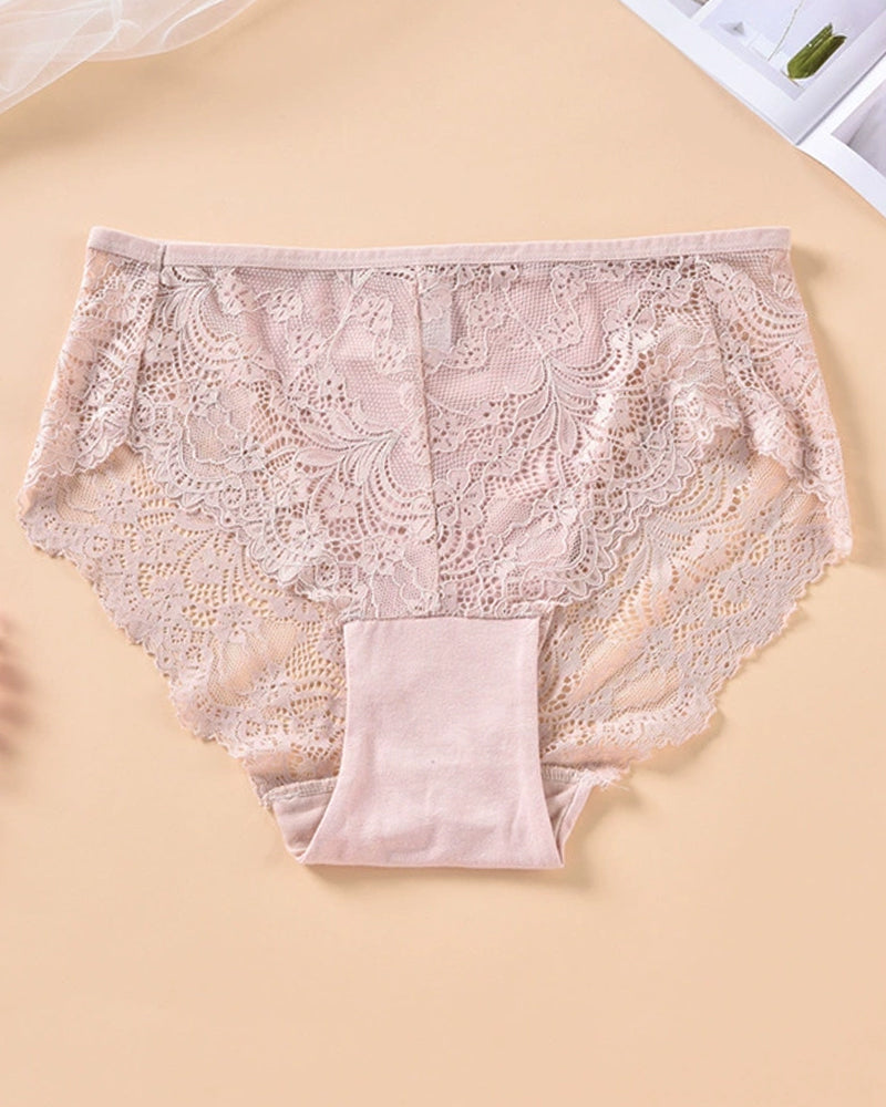 Plus Size Women's Sexy Lace Panties