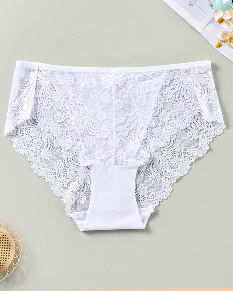 Plus Size Women's Sexy Lace Panties