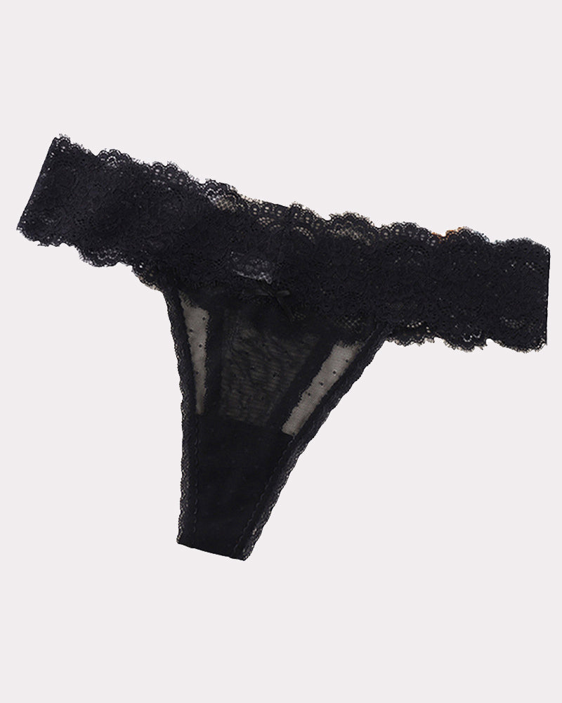 Lace Backless Panties Low Rise Briefs