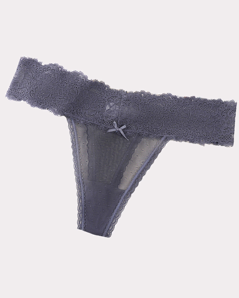 Lace Backless Panties Low Rise Briefs