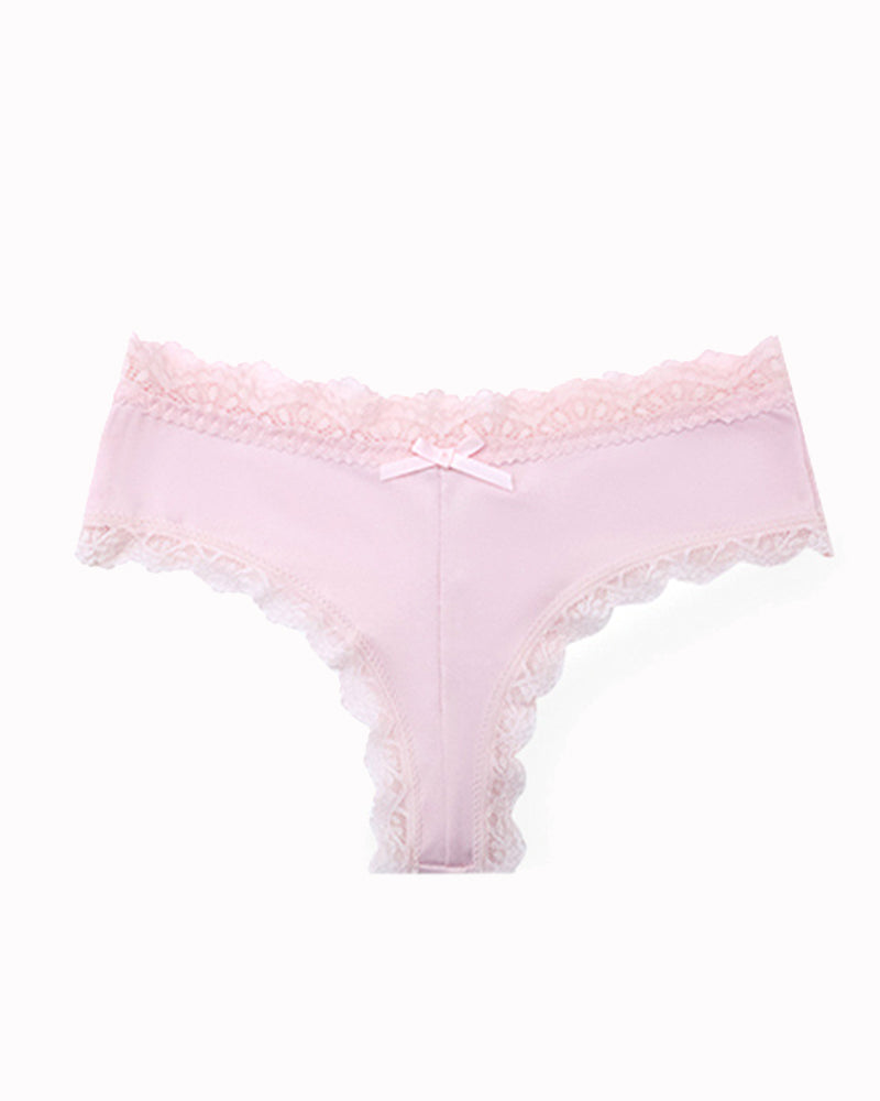 Hipster Lace Trim Seamless Panties
