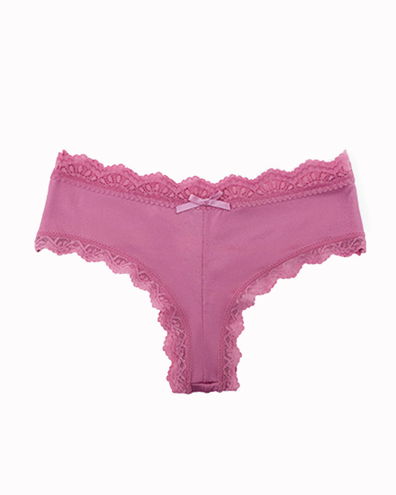 Hipster Lace Trim Seamless Panties